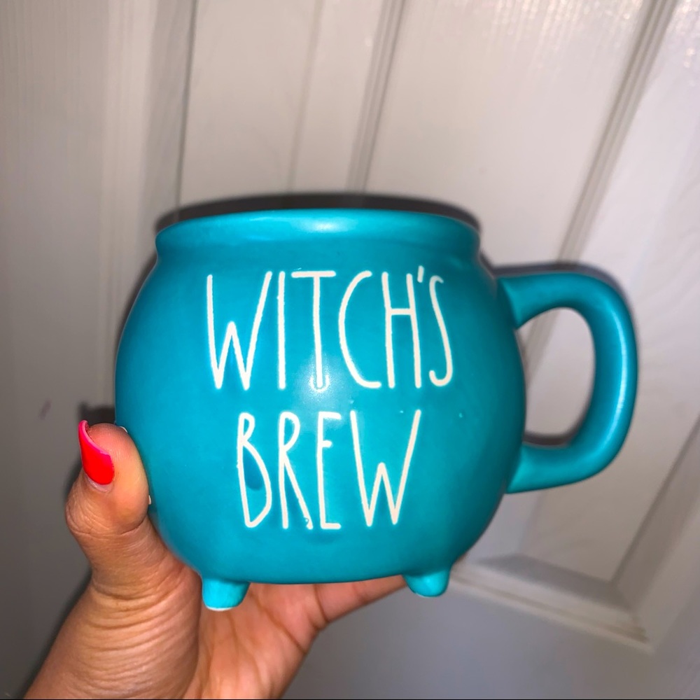 NEW Teal Blue Rae Dunn Witches Brew Caldron mug Coffee Tea Hot Chocolate
